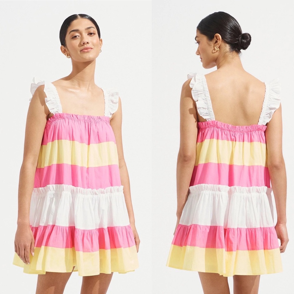 steele. | NWT Melissa Tiered Mini Dress In Popsicle Size: Small